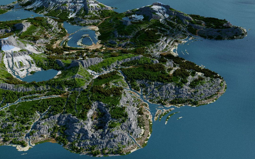 Bamerian – A rough nordic landscape [4k, Download, 1.12 & 1.16+, Megabiome, Java,  Survival Map / RPG Map,]